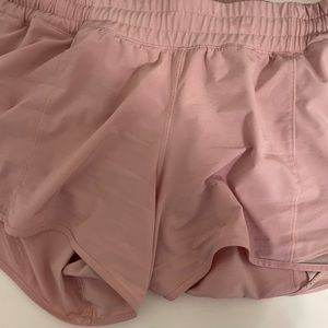 Light Pink Hotty-hot lululemon shorts 4” long